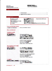 Visura amministratori online