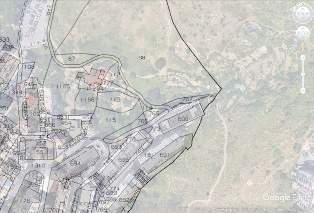 Mappa catastale da Google Maps